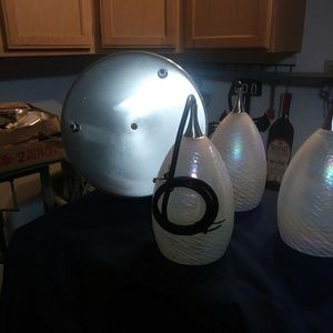 4pcs glasses chandelier